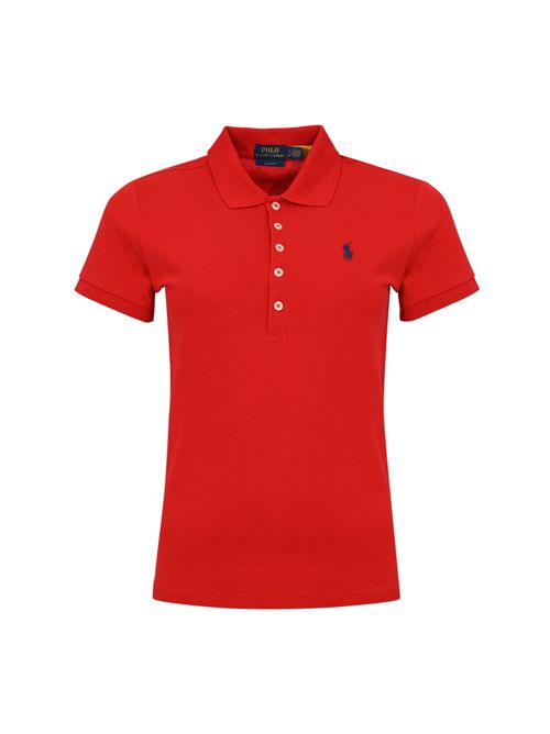 Polo in cotone con logo Rosso POLO RALPH LAUREN | 211870245004